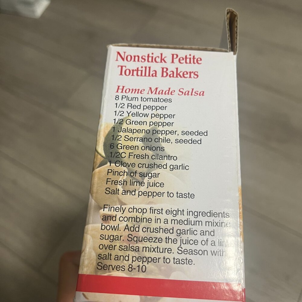 3/$15 Norpro Nonstick Petite Tortilla Bakers 4 Piece Set NEW, Never Used - Picture 3 of 6